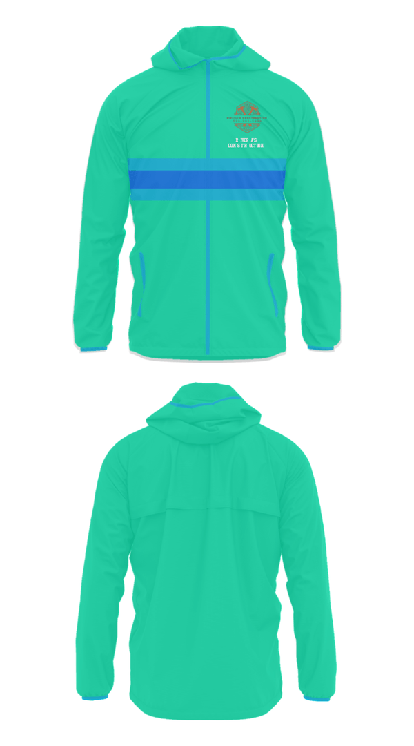 Windbreaker, Rivera's Construction, , Teamtime, Team time, sublimation, custom sports apparel, team uniforms, spirit wear, spiritwear, sports uniforms, custom shirts, team store, custom team store, fundraiser sports, apparel fundraiser