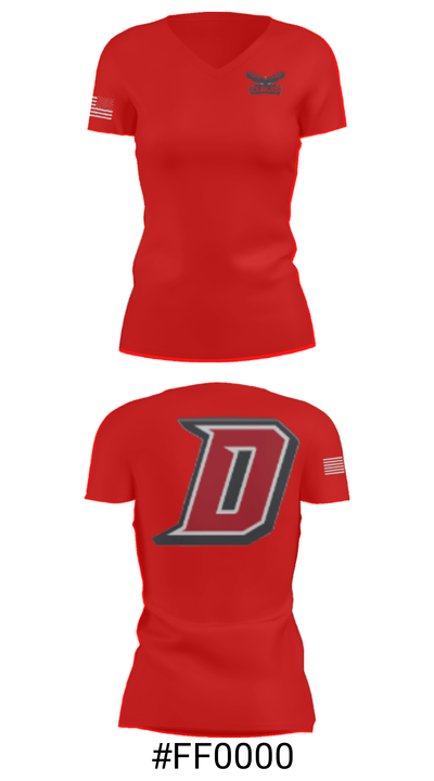 Dover Area High School Wrestling 59527124 Women's Short Sleeve V-neck Shirt - 21
