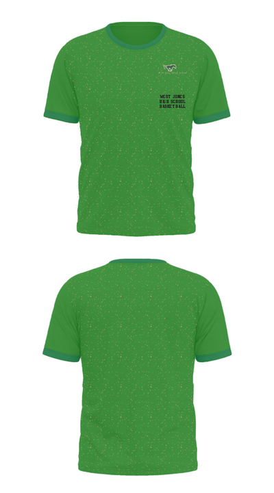 West Jones High School Basketball 7601592 Short Sleeve Performance Shirt - 36