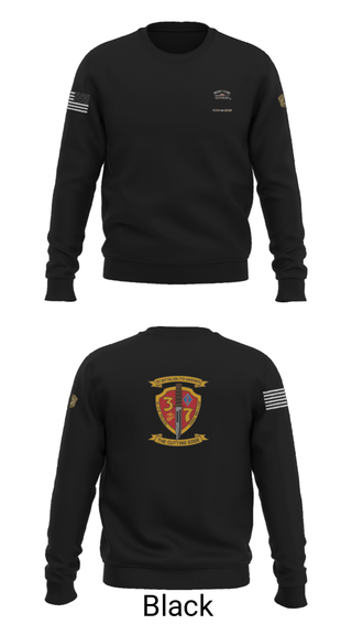 Crew Neck Sweatshirt, 3rd. Battalion 7th. Marines, Marines, Teamtime, Team time, sublimation, custom sports apparel, team uniforms, spirit wear, spiritwear, sports uniforms, custom shirts, team store, custom team store, fundraiser sports, apparel fundraiser