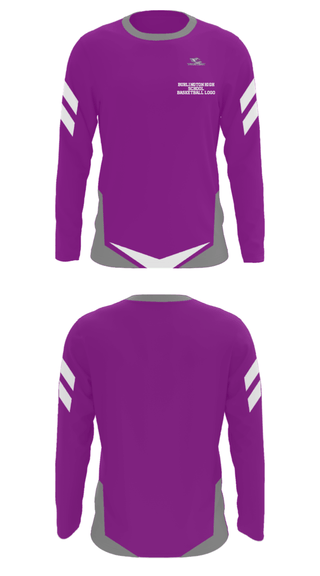 Long Sleeve Performance Shirt, Burlington High School Basketball , Men's Basketball, Teamtime, Team time, sublimation, custom sports apparel, team uniforms, spirit wear, spiritwear, sports uniforms, custom shirts, team store, custom team store, fundraiser sports, apparel fundraiser
