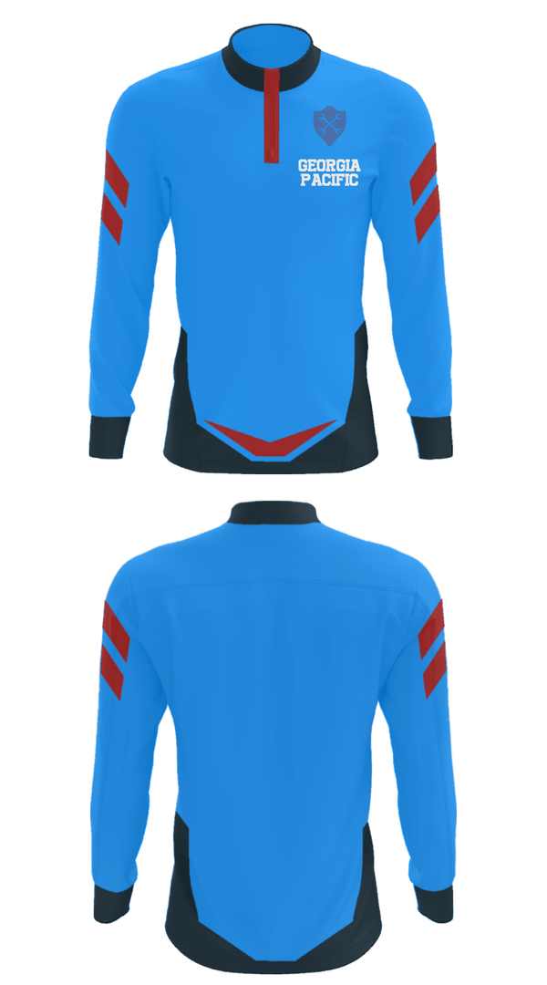Quarter Zip Jacket, Georgia Pacific, , Teamtime, Team time, sublimation, custom sports apparel, team uniforms, spirit wear, spiritwear, sports uniforms, custom shirts, team store, custom team store, fundraiser sports, apparel fundraiser