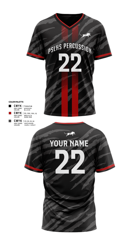 Mens Soccer Jersey, PSLHS Percussion, Men's Soccer, Teamtime, Team time, sublimation, custom sports apparel, team uniforms, spirit wear, spiritwear, sports uniforms, custom shirts, team store, custom team store, fundraiser sports, apparel fundraiser
