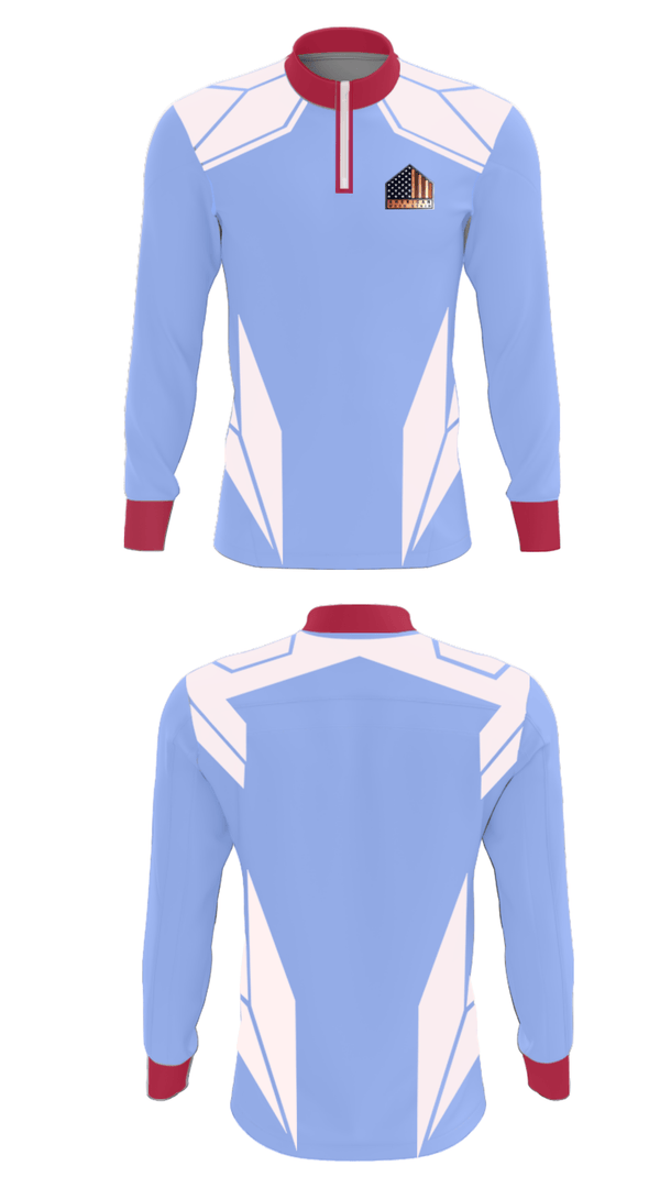 Quarter Zip Jacket, American Wood StainAmerican Wood Stain, , Teamtime, Team time, sublimation, custom sports apparel, team uniforms, spirit wear, spiritwear, sports uniforms, custom shirts, team store, custom team store, fundraiser sports, apparel fundraiser