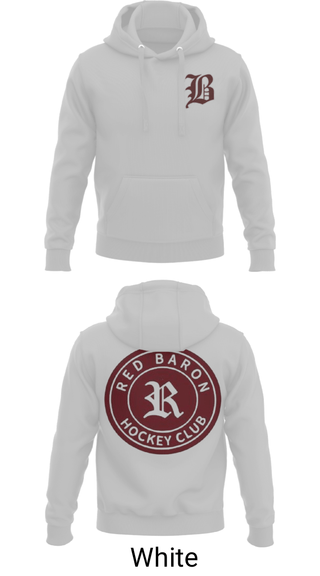 Hoodie, Red Baron Hockey Club, Ice Hockey, Teamtime, Team time, sublimation, custom sports apparel, team uniforms, spirit wear, spiritwear, sports uniforms, custom shirts, team store, custom team store, fundraiser sports, apparel fundraiser