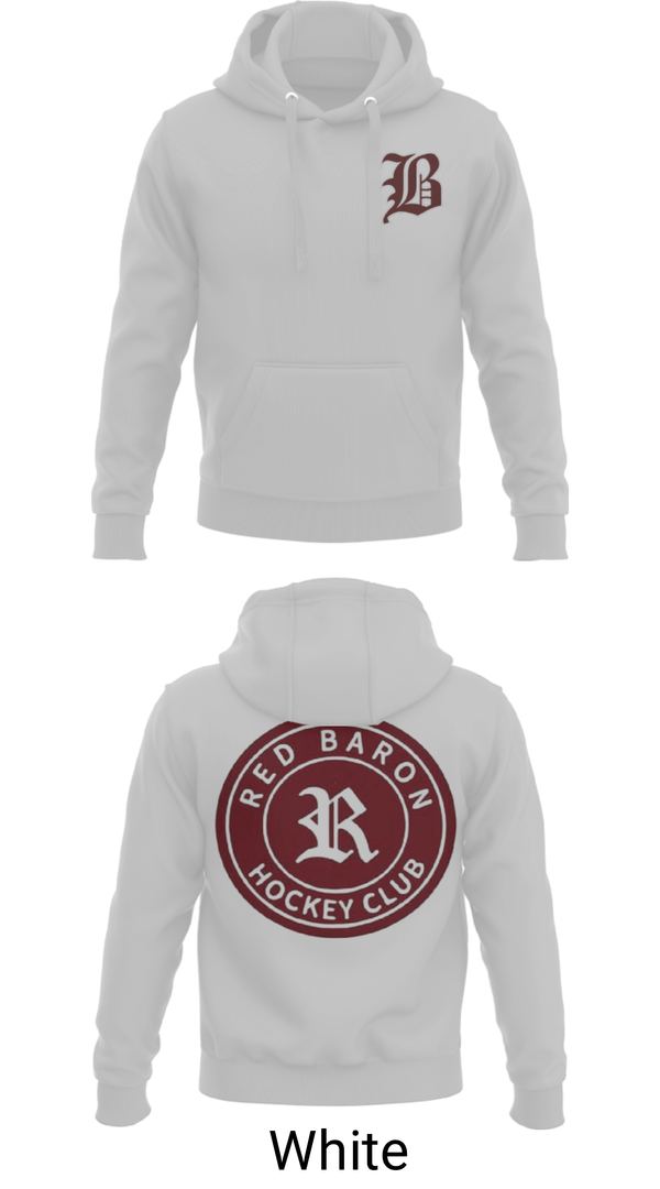 Hoodie, Red Baron Hockey Club, Ice Hockey, Teamtime, Team time, sublimation, custom sports apparel, team uniforms, spirit wear, spiritwear, sports uniforms, custom shirts, team store, custom team store, fundraiser sports, apparel fundraiser