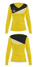 Brenau University Swimming 6702282 Women's Long Sleeve V-neck Shirt - 28