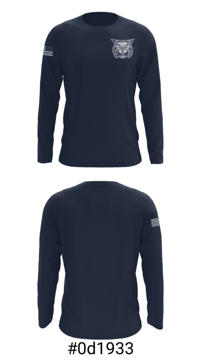 Garrett Junior High School 2206469 Long Sleeve Performance Shirt - 18
