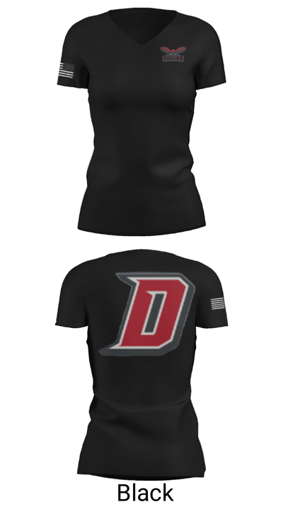Dover Area High School Wrestling 59527124 Women's Short Sleeve V-neck Shirt - 14