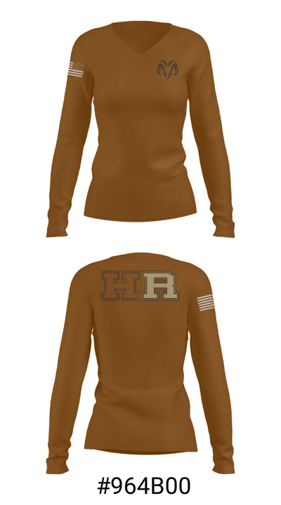 Holt High School Wrestling 51919696 Women's Long Sleeve V-neck Shirt - 20