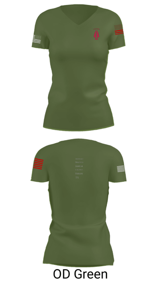 Women's Short Sleeve Vneck Shirt, , Army, Teamtime, Team time, sublimation, custom sports apparel, team uniforms, spirit wear, spiritwear, sports uniforms, custom shirts, team store, custom team store, fundraiser sports, apparel fundraiser