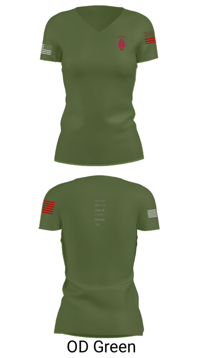 1st SFOD-D 3487936 Women's Short Sleeve V-neck Shirt - 28