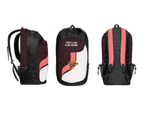 Gear Bag, Fruitland High School, Spirit Store, Teamtime, Team time, sublimation, custom sports apparel, team uniforms, spirit wear, spiritwear, sports uniforms, custom shirts, team store, custom team store, fundraiser sports, apparel fundraiser