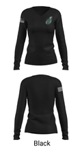 Jenison Junior High School Swimming 79083894 Women's Long Sleeve V-neck Shirt - 13