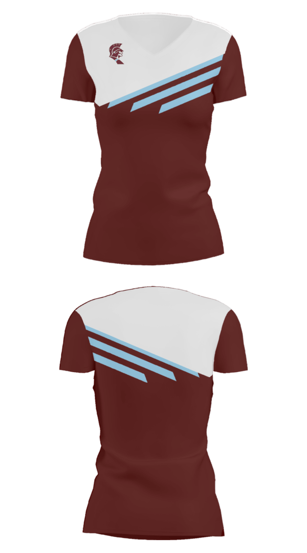 Women's Short Sleeve Vneck Shirt, Saint Joseph-Ogden High School Wrestling, Wrestling, Teamtime, Team time, sublimation, custom sports apparel, team uniforms, spirit wear, spiritwear, sports uniforms, custom shirts, team store, custom team store, fundraiser sports, apparel fundraiser