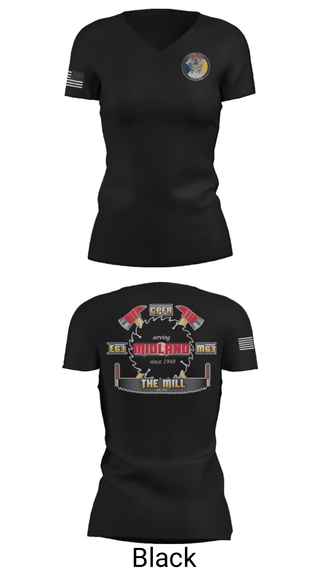 Women's Short Sleeve Vneck Shirt, Hazmat 63 C, Fire Department, Teamtime, Team time, sublimation, custom sports apparel, team uniforms, spirit wear, spiritwear, sports uniforms, custom shirts, team store, custom team store, fundraiser sports, apparel fundraiser