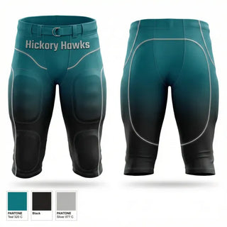 Integrated Football Pants, Hickory Hawks, , Teamtime, Team time, sublimation, custom sports apparel, team uniforms, spirit wear, spiritwear, sports uniforms, custom shirts, team store, custom team store, fundraiser sports, apparel fundraiser
