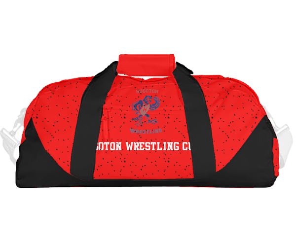 Duffle Bag, Hugoton Wrestling Club, Wrestling, Teamtime, Team time, sublimation, custom sports apparel, team uniforms, spirit wear, spiritwear, sports uniforms, custom shirts, team store, custom team store, fundraiser sports, apparel fundraiser