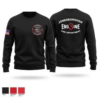 Crew Neck Sweatshirt, Jonesborough Fire Department, Fire Department, Teamtime, Team time, sublimation, custom sports apparel, team uniforms, spirit wear, spiritwear, sports uniforms, custom shirts, team store, custom team store, fundraiser sports, apparel fundraiser