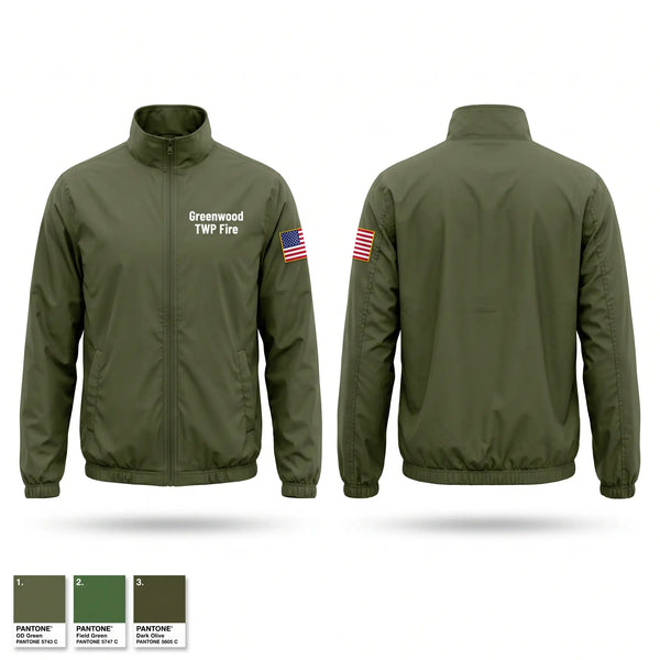 Windbreaker, Greenwood TWP Fire, Fire Department, Teamtime, Team time, sublimation, custom sports apparel, team uniforms, spirit wear, spiritwear, sports uniforms, custom shirts, team store, custom team store, fundraiser sports, apparel fundraiser