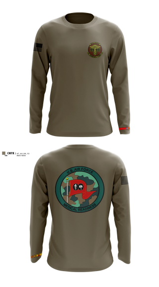 Long Sleeve Performance Shirt, 452 ASTS, Air Force, Teamtime, Team time, sublimation, custom sports apparel, team uniforms, spirit wear, spiritwear, sports uniforms, custom shirts, team store, custom team store, fundraiser sports, apparel fundraiser