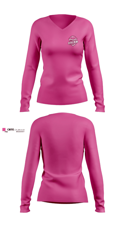 Illinois Dream 18044627 Women's Long Sleeve V-neck Shirt - 2