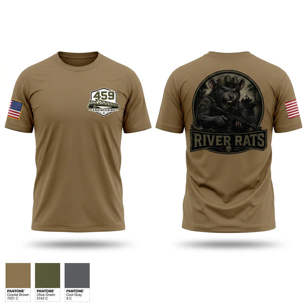 Old School Cotton Feel Shirt, 459 engineering company, Army, Teamtime, Team time, sublimation, custom sports apparel, team uniforms, spirit wear, spiritwear, sports uniforms, custom shirts, team store, custom team store, fundraiser sports, apparel fundraiser