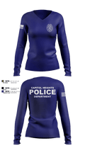 Capitol Heights Police Dept. 66075922 Women's Long Sleeve V-neck Shirt - 4