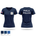 Philadelphia police Women's Short Sleeve V-neck Shirt - 1