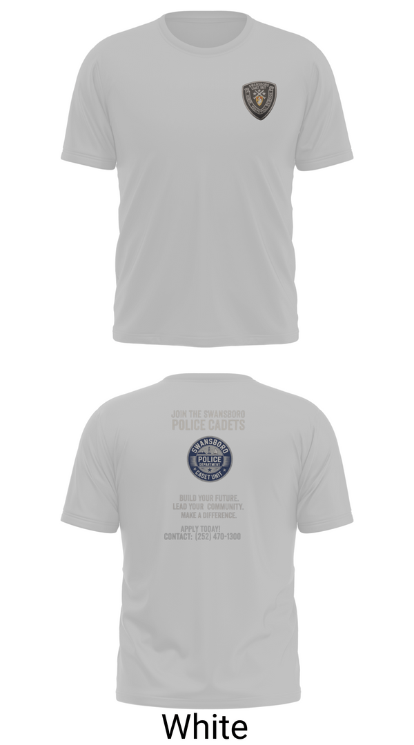 Short Sleeve Performance Shirt, Swansboro police cadets, Police, Teamtime, Team time, sublimation, custom sports apparel, team uniforms, spirit wear, spiritwear, sports uniforms, custom shirts, team store, custom team store, fundraiser sports, apparel fundraiser