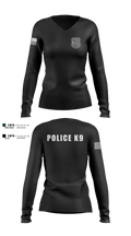 Gouldsboro Police Women's Long Sleeve V-neck Shirt - 22