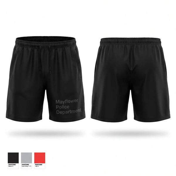 Athletic Shorts With Pockets, Mayflower Police Department, Police, Teamtime, Team time, sublimation, custom sports apparel, team uniforms, spirit wear, spiritwear, sports uniforms, custom shirts, team store, custom team store, fundraiser sports, apparel fundraiser