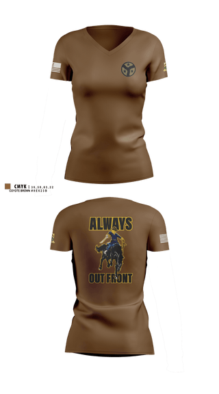 Womens Short Sleeve Vneck Shirt, 278th ACR, National Guard, Teamtime, Team time, sublimation, custom sports apparel, team uniforms, spirit wear, spiritwear, sports uniforms, custom shirts, team store, custom team store, fundraiser sports, apparel fundraiser