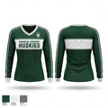 Franklin Academy Huskies 94222835 Women's Long Sleeve V-neck Shirt - 1