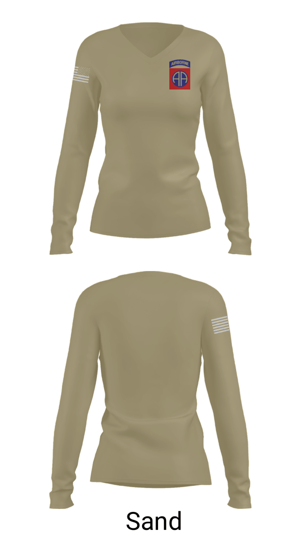 Women's Long Sleeve Vneck Shirt, , Army, Teamtime, Team time, sublimation, custom sports apparel, team uniforms, spirit wear, spiritwear, sports uniforms, custom shirts, team store, custom team store, fundraiser sports, apparel fundraiser