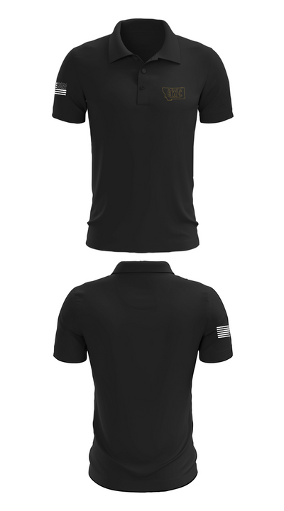 Billings wrestling club 97002410 Short Sleeve Performance Polo - 28