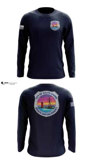 Long Sleeve Performance Shirt, South Haven Beach Enforcement, Police, Teamtime, Team time, sublimation, custom sports apparel, team uniforms, spirit wear, spiritwear, sports uniforms, custom shirts, team store, custom team store, fundraiser sports, apparel fundraiser