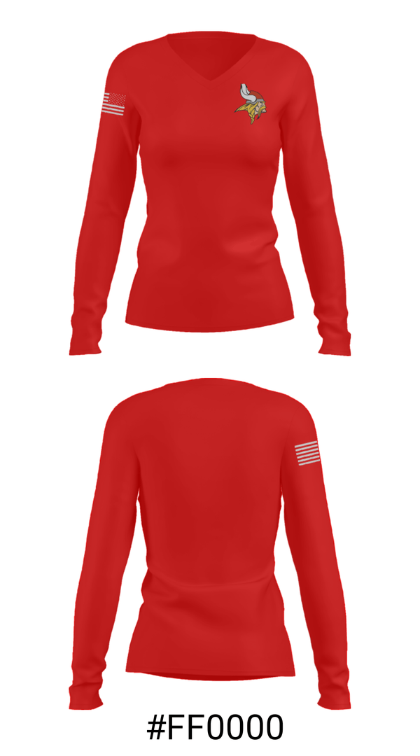 Women's Long Sleeve Vneck Shirt, Colfax High School Wrestling, Wrestling, Teamtime, Team time, sublimation, custom sports apparel, team uniforms, spirit wear, spiritwear, sports uniforms, custom shirts, team store, custom team store, fundraiser sports, apparel fundraiser