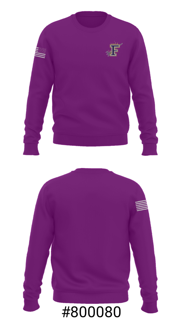 Crew Neck Sweatshirt, Franklinton High School Basketball, Women's Basketball, Teamtime, Team time, sublimation, custom sports apparel, team uniforms, spirit wear, spiritwear, sports uniforms, custom shirts, team store, custom team store, fundraiser sports, apparel fundraiser