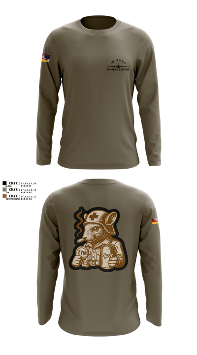 10 EAEF Bronze Crew 32641505 Long Sleeve Performance Shirt 3