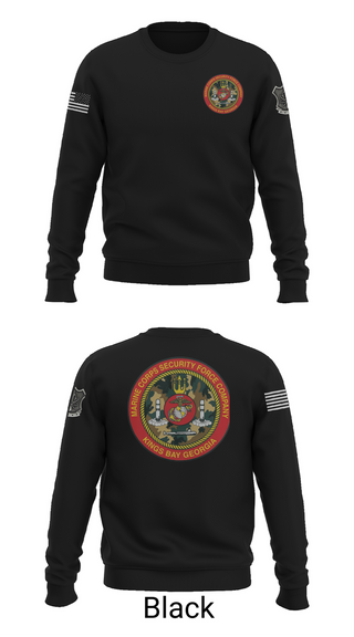 Crew Neck Sweatshirt, Marine Corps Security Forces Battalion, , Teamtime, Team time, sublimation, custom sports apparel, team uniforms, spirit wear, spiritwear, sports uniforms, custom shirts, team store, custom team store, fundraiser sports, apparel fundraiser