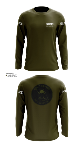 Long Sleeve Performance Shirt, North Missouri Drug Task Force, Police, Teamtime, Team time, sublimation, custom sports apparel, team uniforms, spirit wear, spiritwear, sports uniforms, custom shirts, team store, custom team store, fundraiser sports, apparel fundraiser