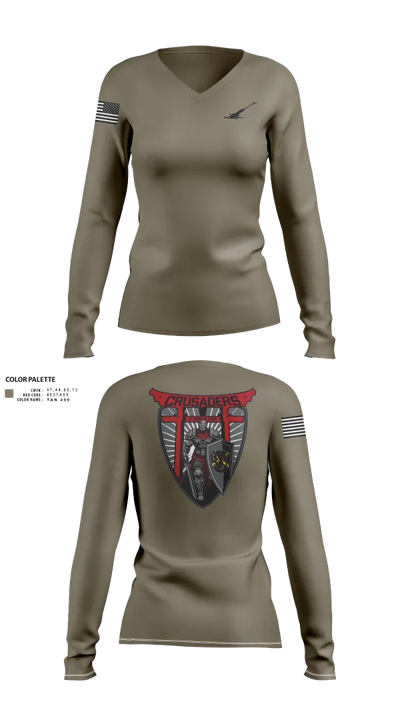 CH1LD SUPPORT 16378253 Women's Long Sleeve V-neck Shirt - 22