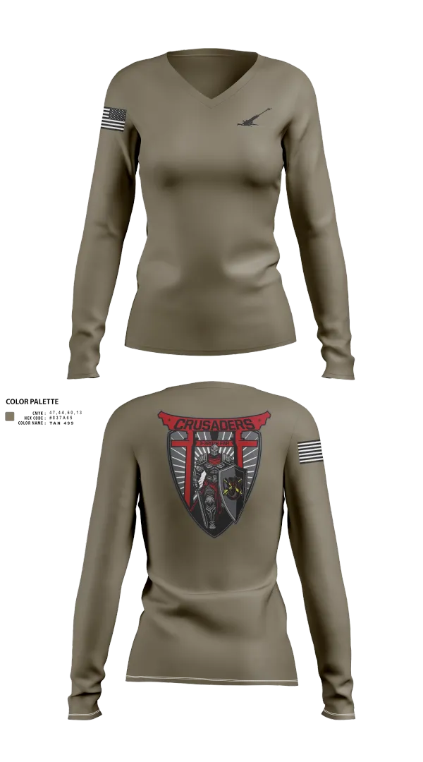 Womens Long Sleeve Vneck Shirt, CH1LD SUPPORT, , Teamtime, Team time, sublimation, custom sports apparel, team uniforms, spirit wear, spiritwear, sports uniforms, custom shirts, team store, custom team store, fundraiser sports, apparel fundraiser