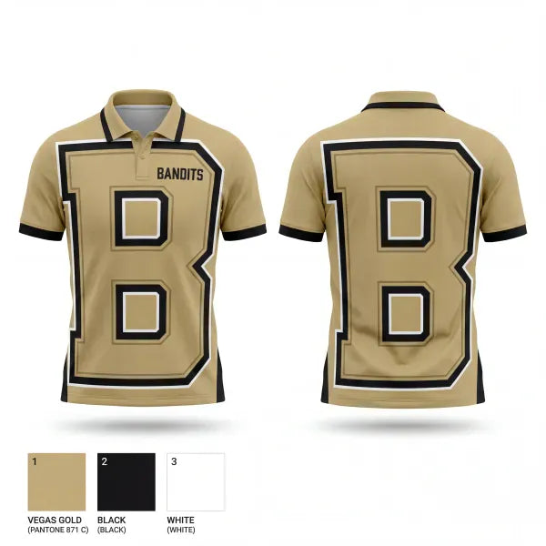 Short Sleeve Performance Polo, Bandits, Softball, Teamtime, Team time, sublimation, custom sports apparel, team uniforms, spirit wear, spiritwear, sports uniforms, custom shirts, team store, custom team store, fundraiser sports, apparel fundraiser