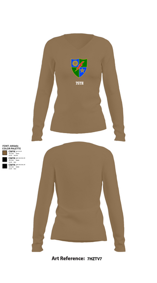 Womens Long Sleeve Vneck Shirt, 75th, , Teamtime, Team time, sublimation, custom sports apparel, team uniforms, spirit wear, spiritwear, sports uniforms, custom shirts, team store, custom team store, fundraiser sports, apparel fundraiser
