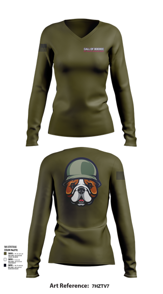 Womens Long Sleeve Vneck Shirt, Indy Radio Platoon, , Teamtime, Team time, sublimation, custom sports apparel, team uniforms, spirit wear, spiritwear, sports uniforms, custom shirts, team store, custom team store, fundraiser sports, apparel fundraiser