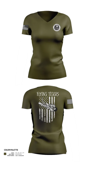 Womens Short Sleeve Vneck Shirt, 8-229th AHB, , Teamtime, Team time, sublimation, custom sports apparel, team uniforms, spirit wear, spiritwear, sports uniforms, custom shirts, team store, custom team store, fundraiser sports, apparel fundraiser