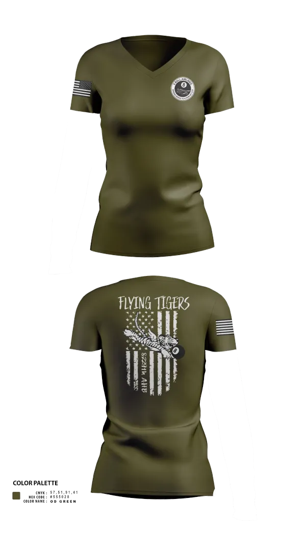 Womens Short Sleeve Vneck Shirt, 8-229th AHB, , Teamtime, Team time, sublimation, custom sports apparel, team uniforms, spirit wear, spiritwear, sports uniforms, custom shirts, team store, custom team store, fundraiser sports, apparel fundraiser