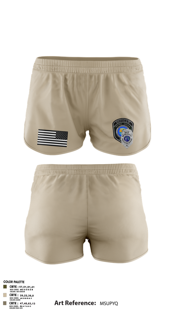 Ranger Panties, METRO SOUTH PROTECTIVE SERVICE, , Teamtime, Team time, sublimation, custom sports apparel, team uniforms, spirit wear, spiritwear, sports uniforms, custom shirts, team store, custom team store, fundraiser sports, apparel fundraiser